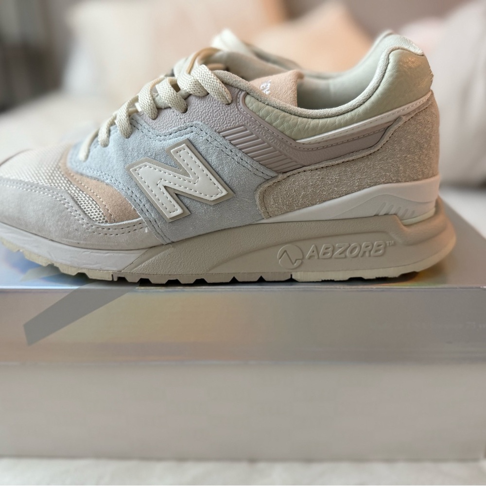 Kith New Balance Cream and Gray Sneakers